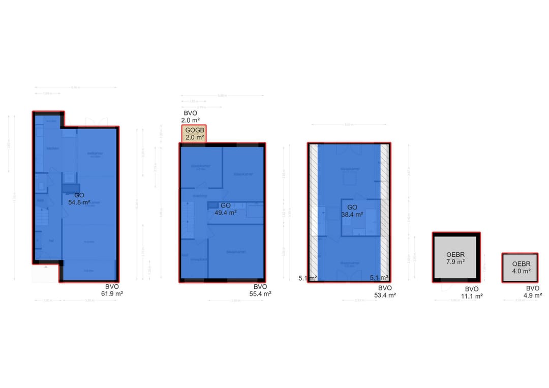 Spacious terraced house with 5 bedrooms and unique extension in quiet courtyard location — 77