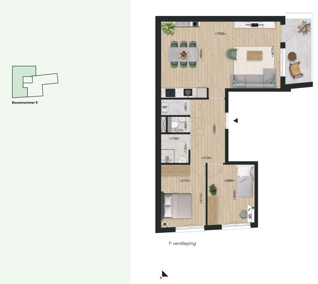 Foto 2 van Appartement (Bouwnr. 9)