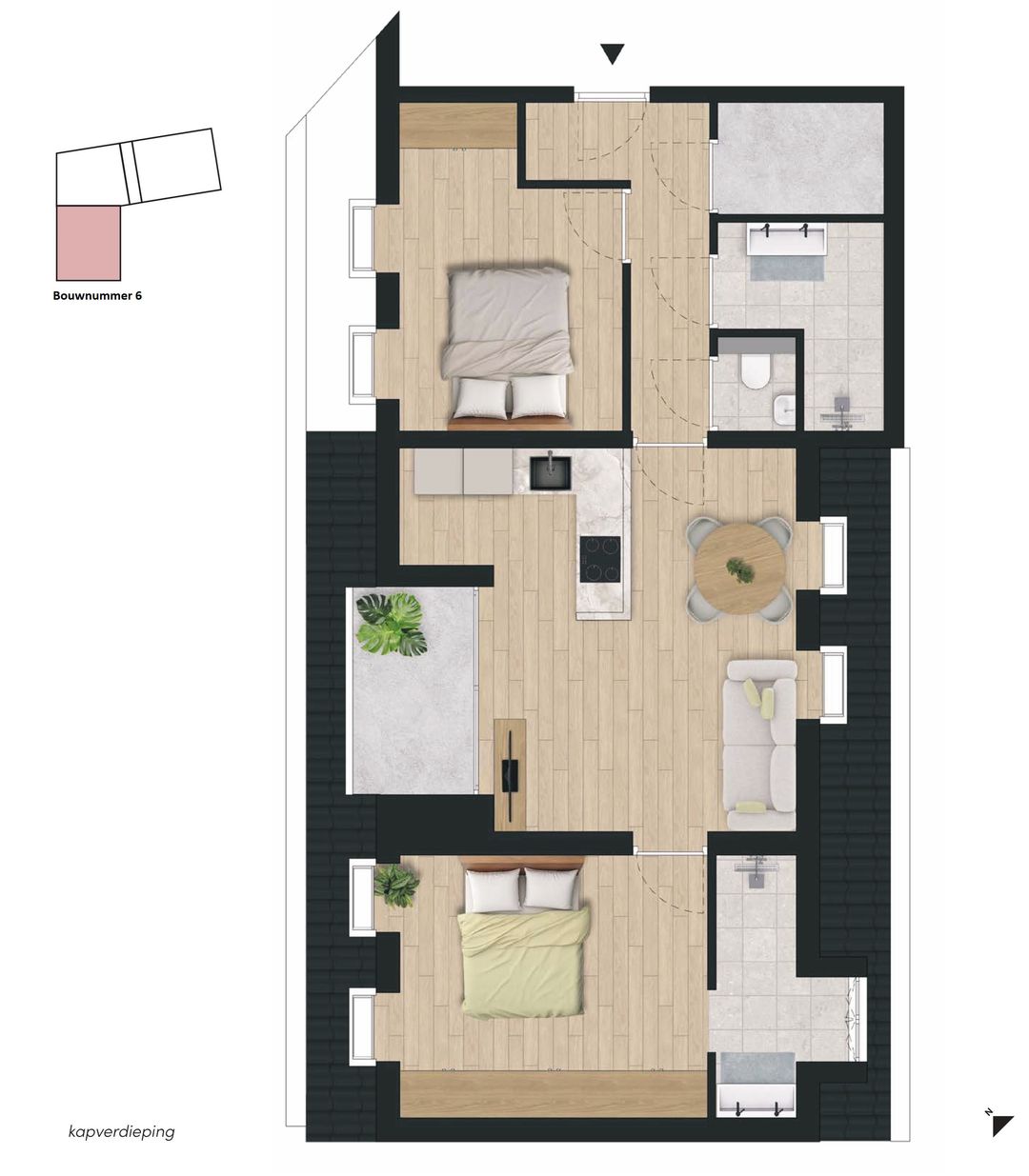 Foto 2 van Appartement (Bouwnr. 6)