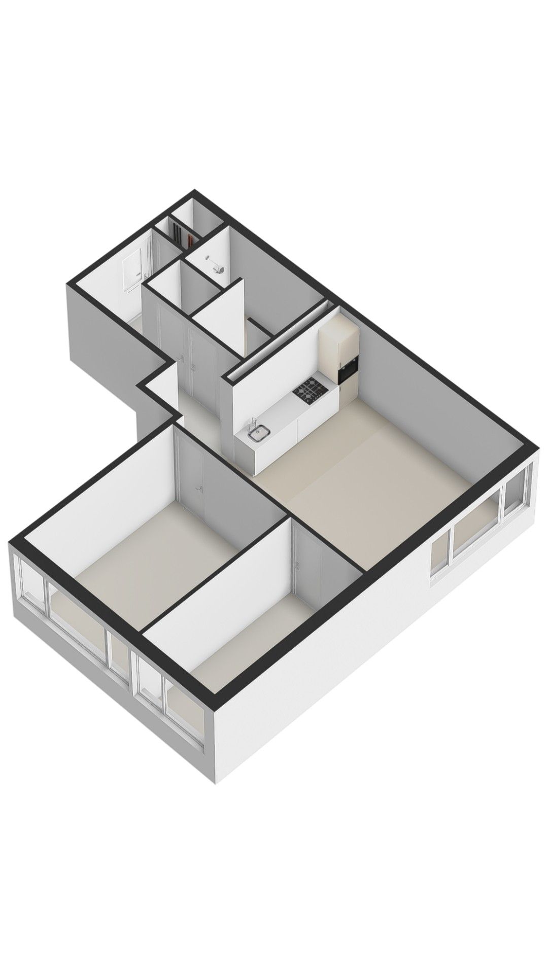 Renovated apartment with 2 bedrooms in modern complex with lift — 27