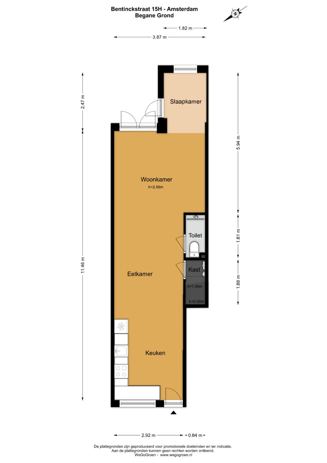 Foto 43 van Bentinckstraat 15-H