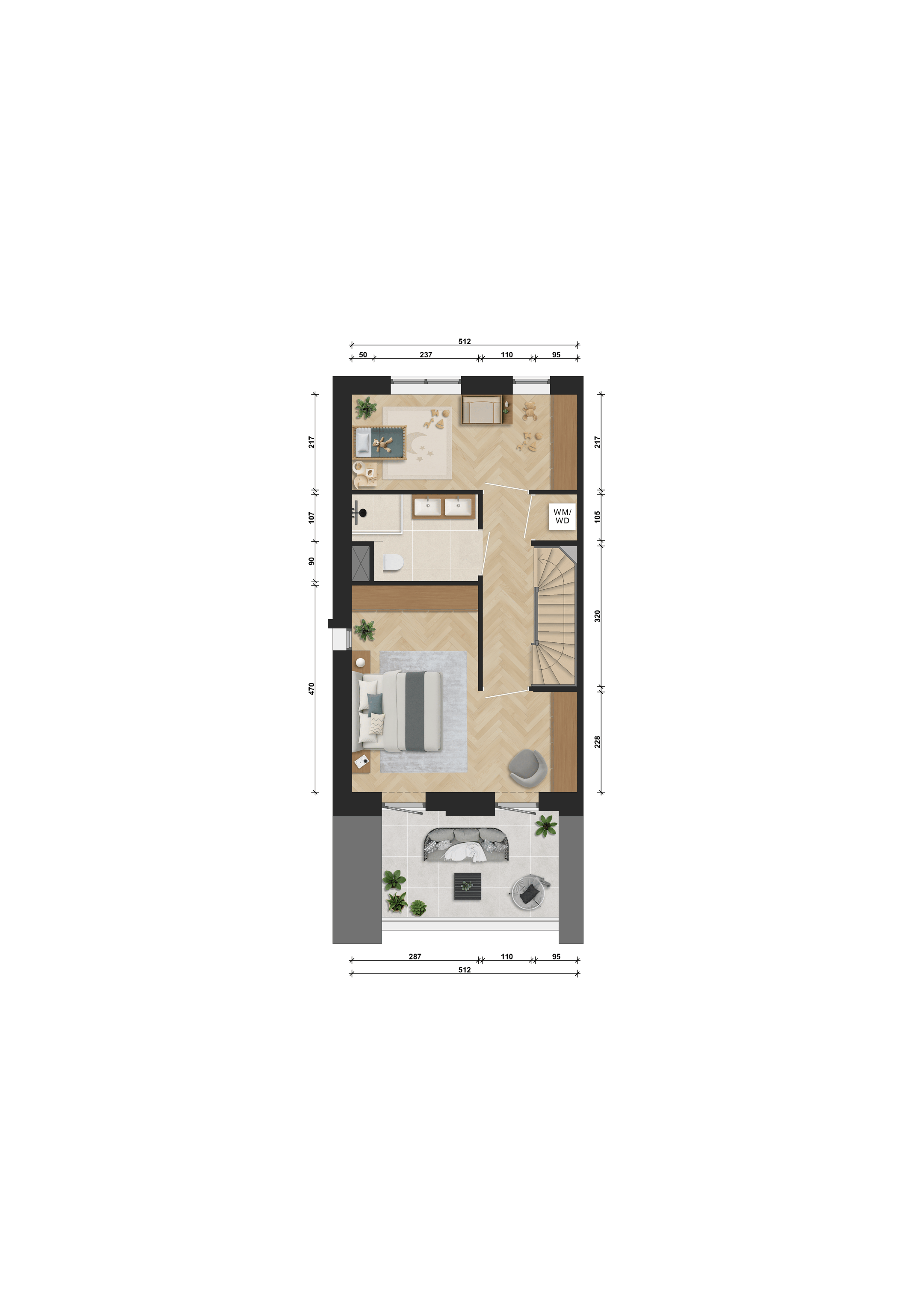 Foto 6 van Stadswoningen (Bouwnr. D.1.14)
