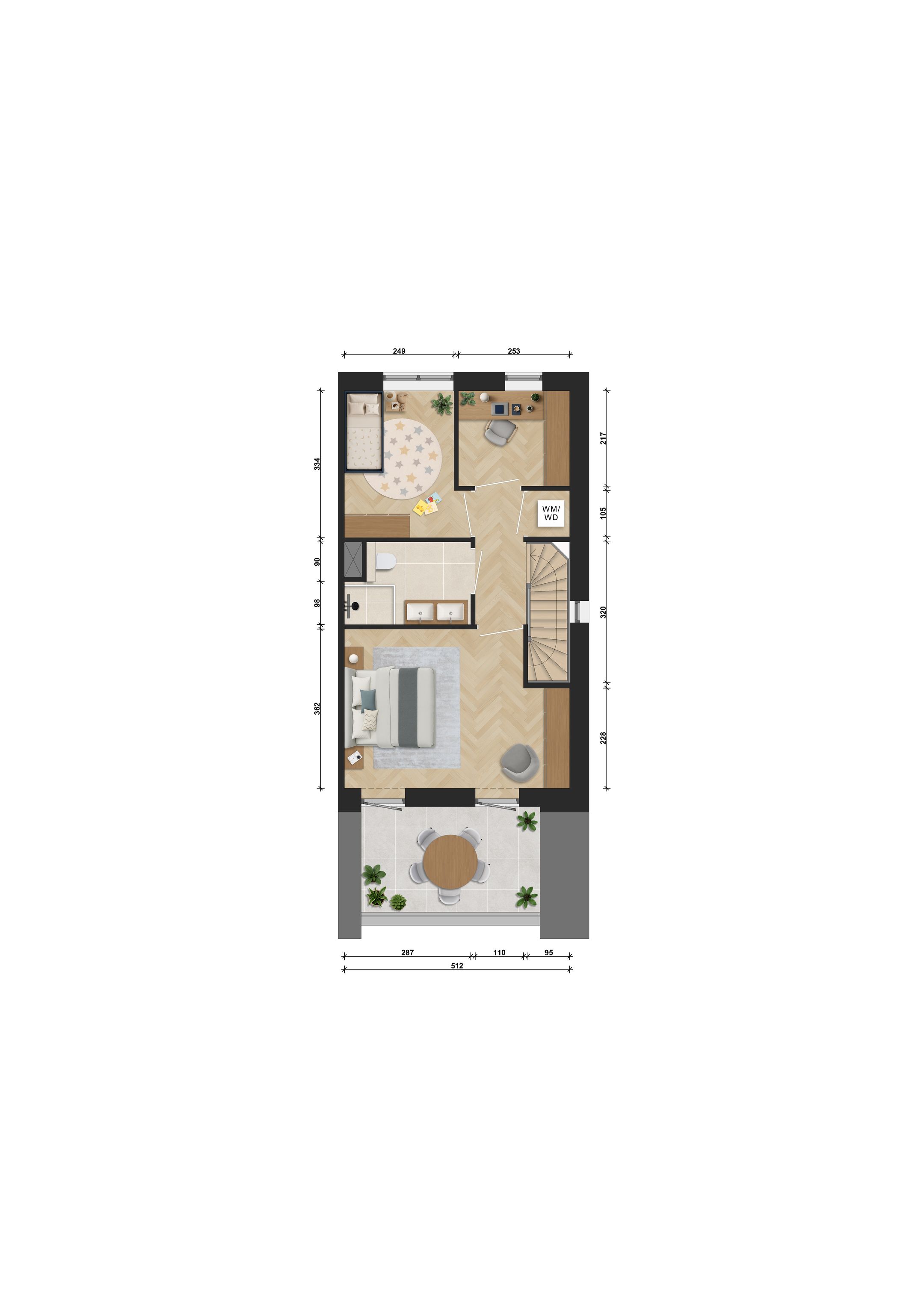 Foto 6 van Stadswoningen (Bouwnr. D.1.03)