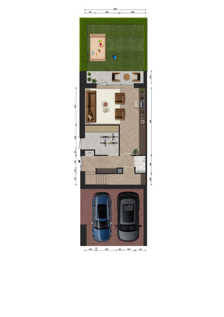 Foto 4 van Dijkwoningen (Bouwnr. C.1.01)