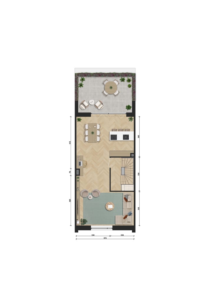 Foto 5 van Dijkwoningen (Bouwnr. C.1.02)