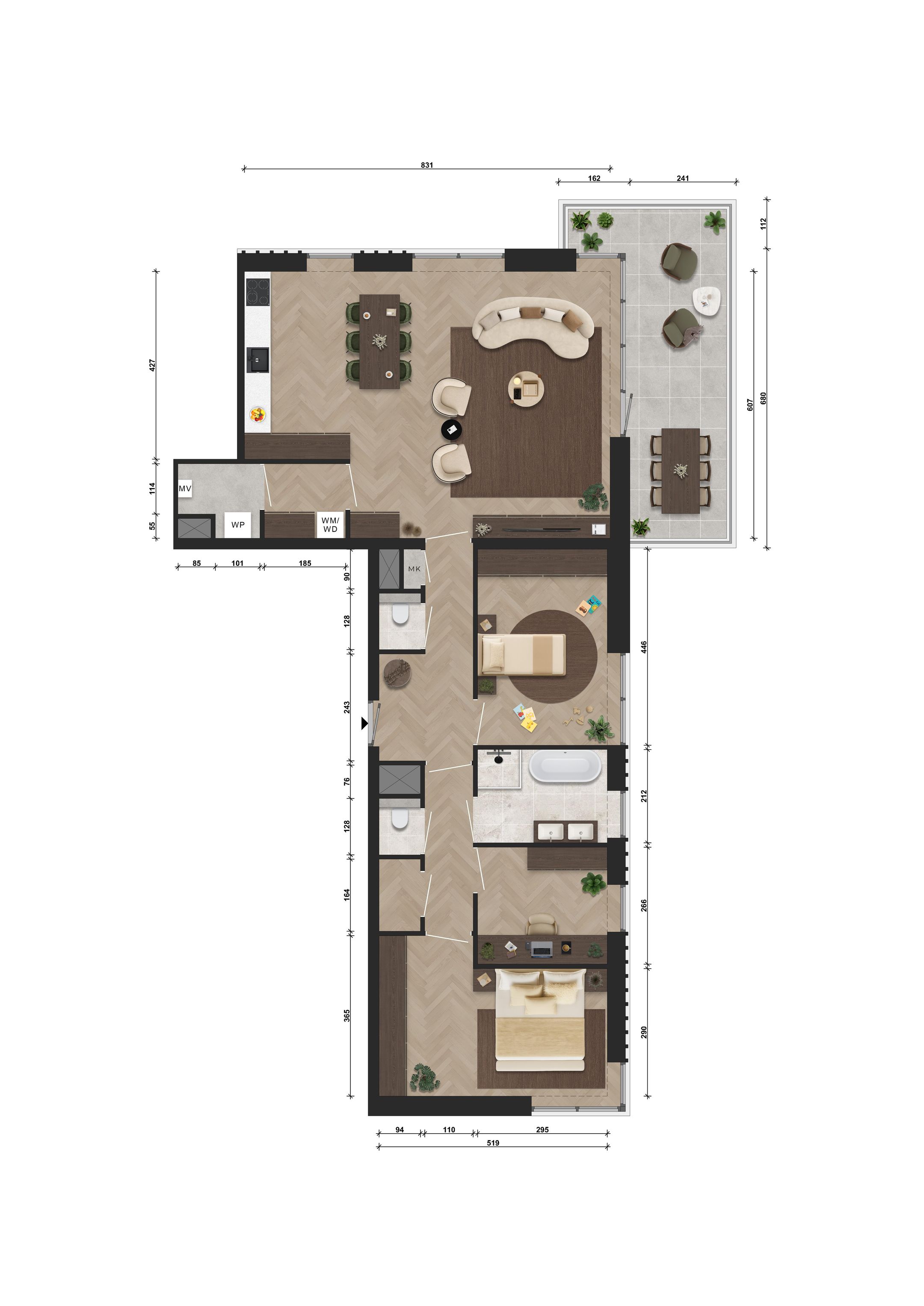Foto 3 van Appartementen (Bouwnr. A.15.04)