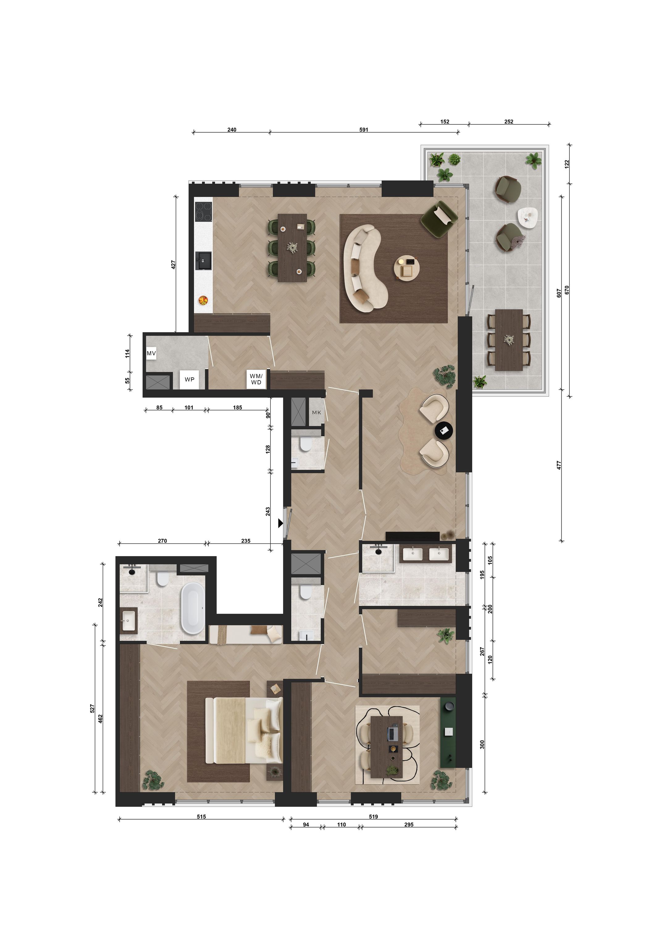 Photo 3 of Appartementen (Bouwnr. A.15.13)