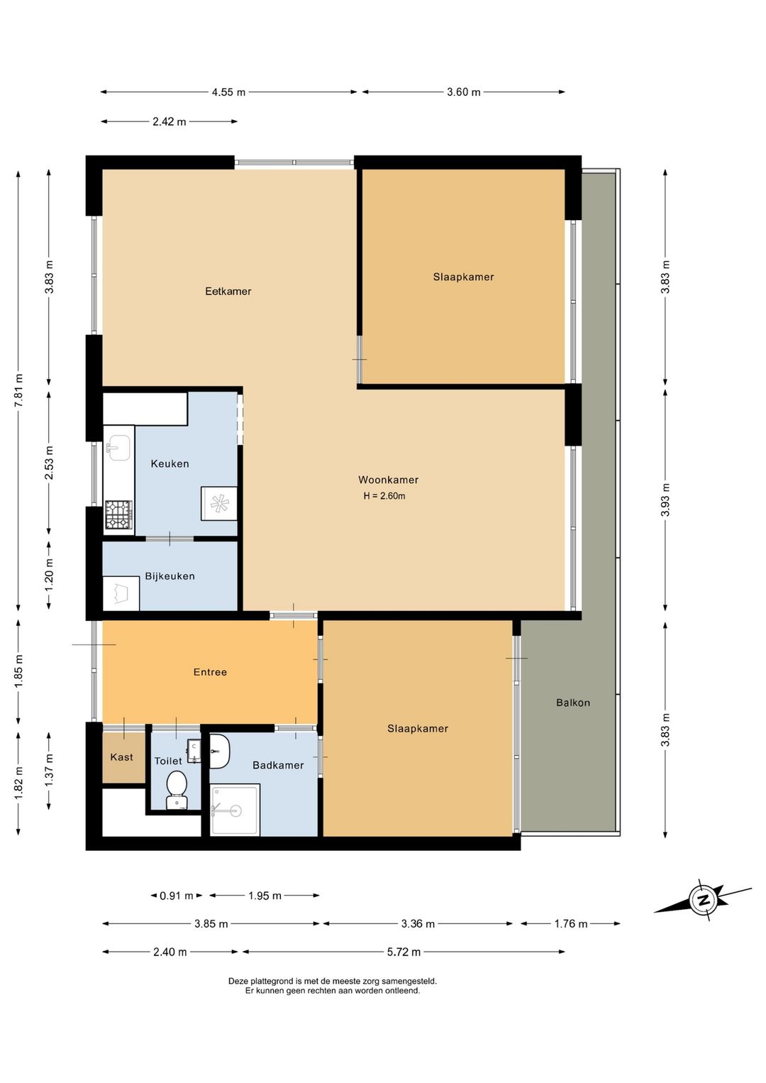 Spacious corner apartment with west-facing balcony in the village center — 29