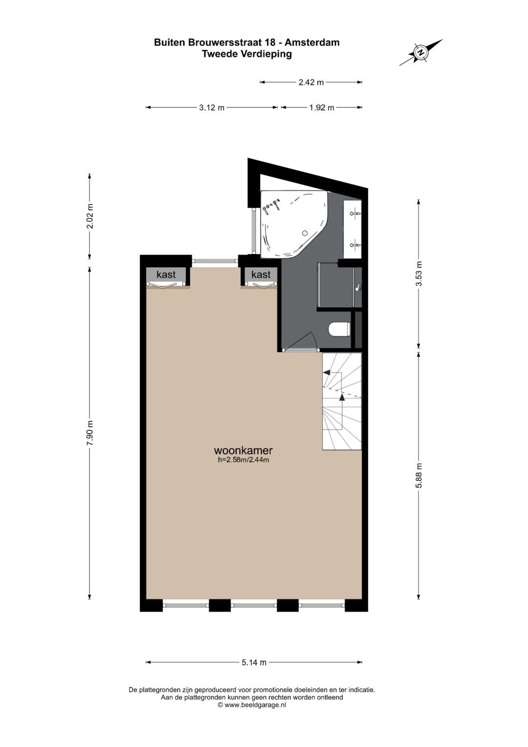 Foto 31 van Buiten Brouwersstraat 18-H