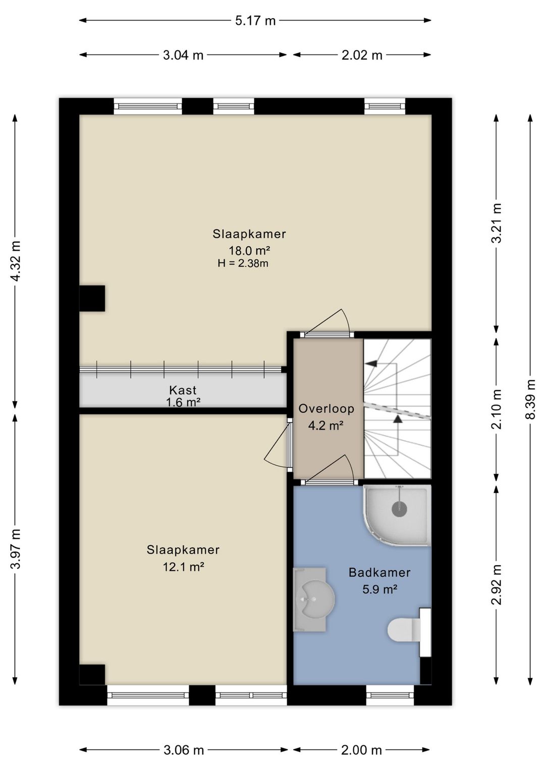 Well-maintained terraced home with modern kitchen and spacious garden — 45