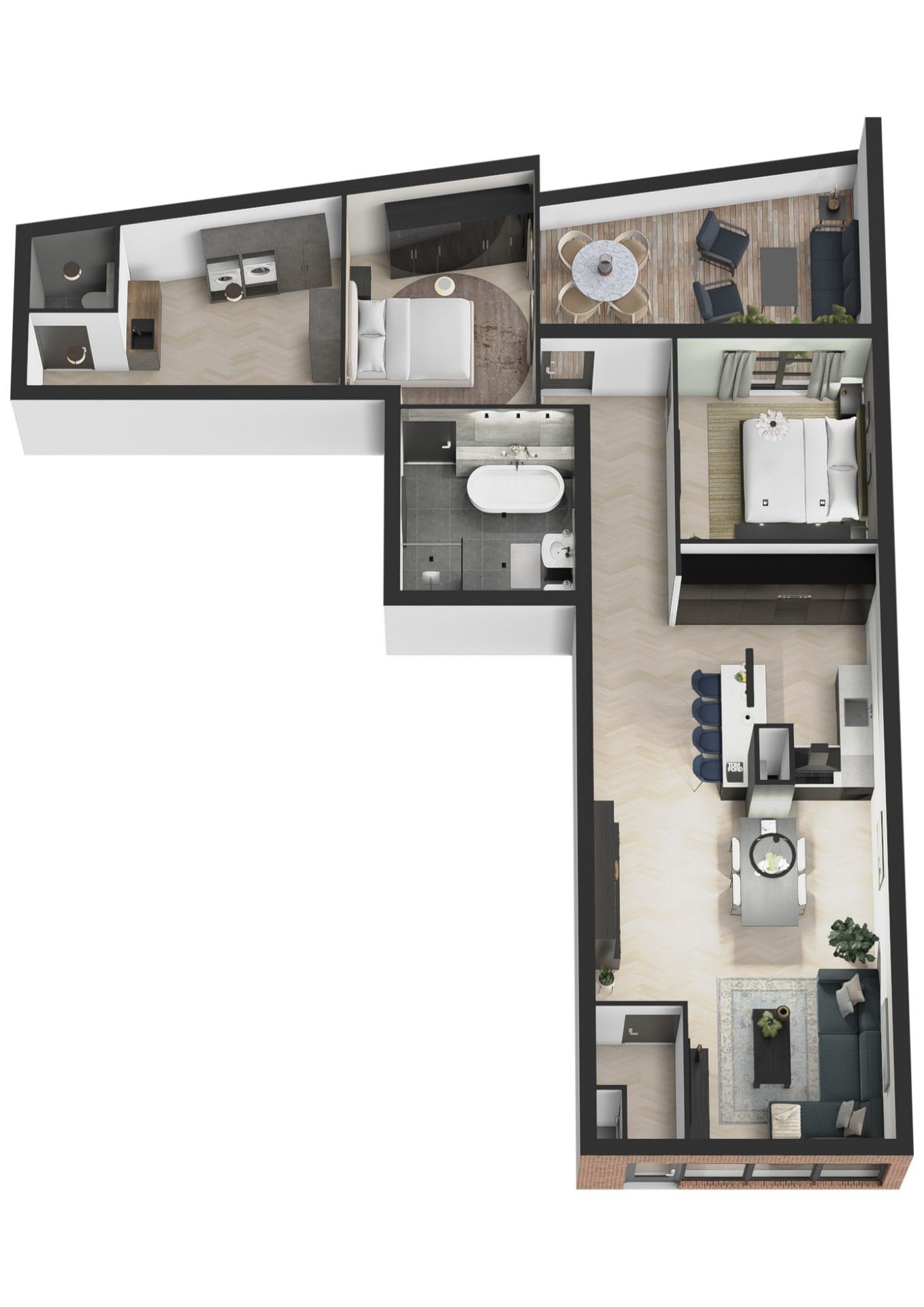 Ground floor apartment with covered terrace in Echt center — 19