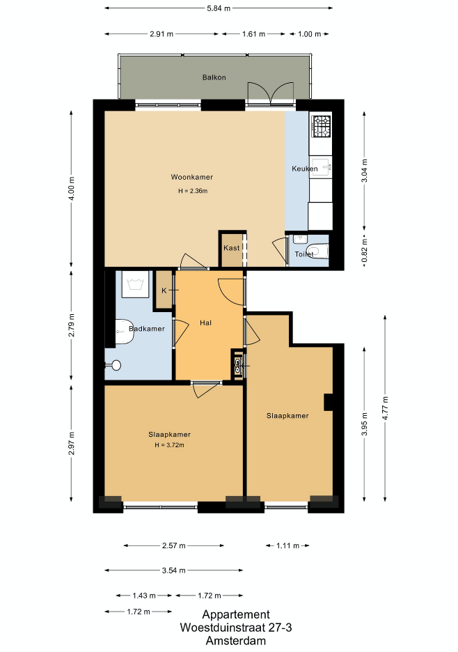 Foto 19 van Woestduinstraat 27-3