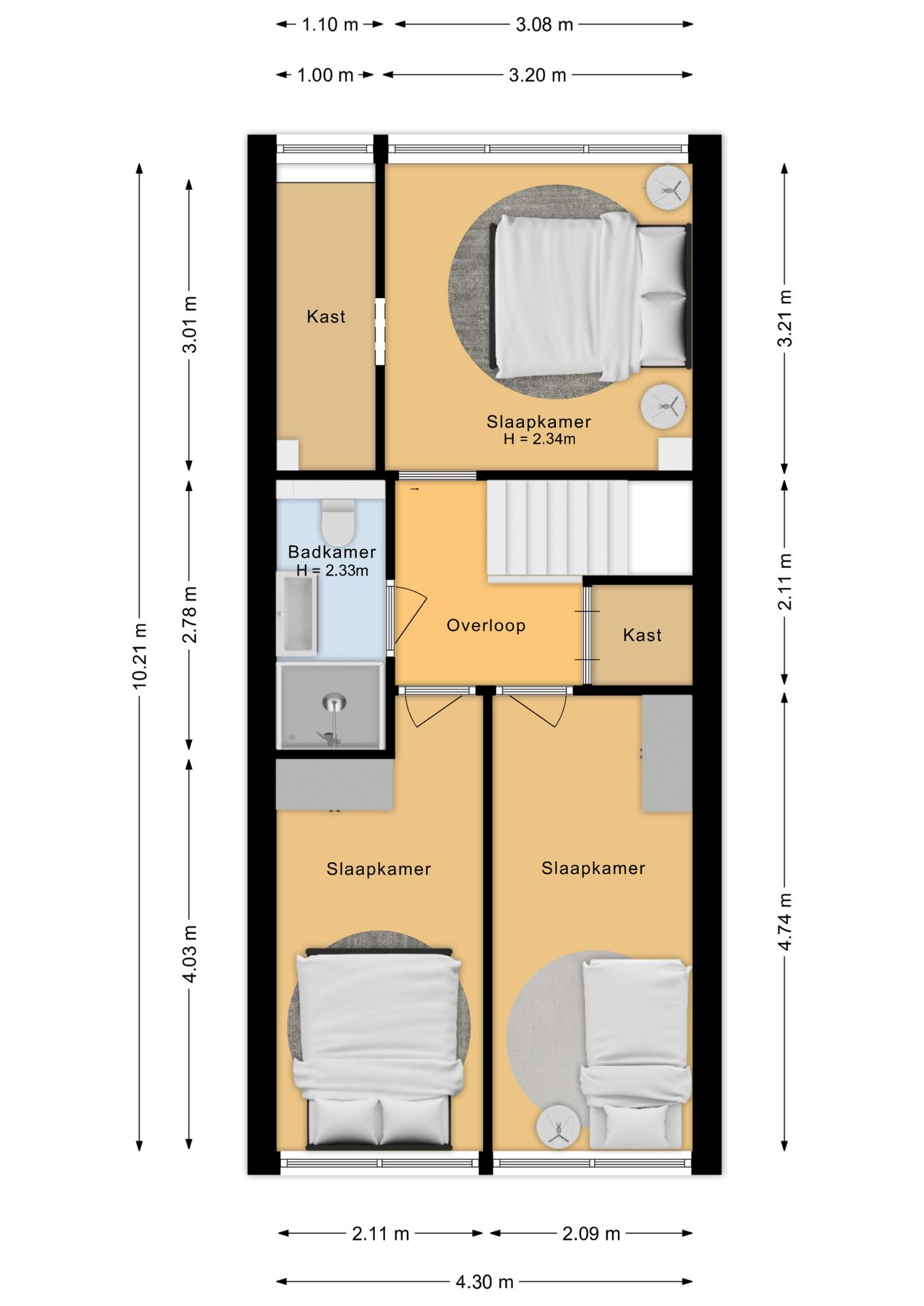 Modern drive-in home with 4 bedrooms and private parking — 33