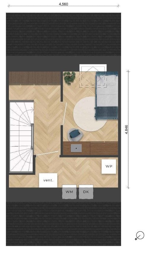 Foto 7 van Tussenwoning (Bouwnr. 82)