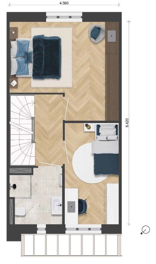 Foto 6 van Tussenwoning (Bouwnr. 82)