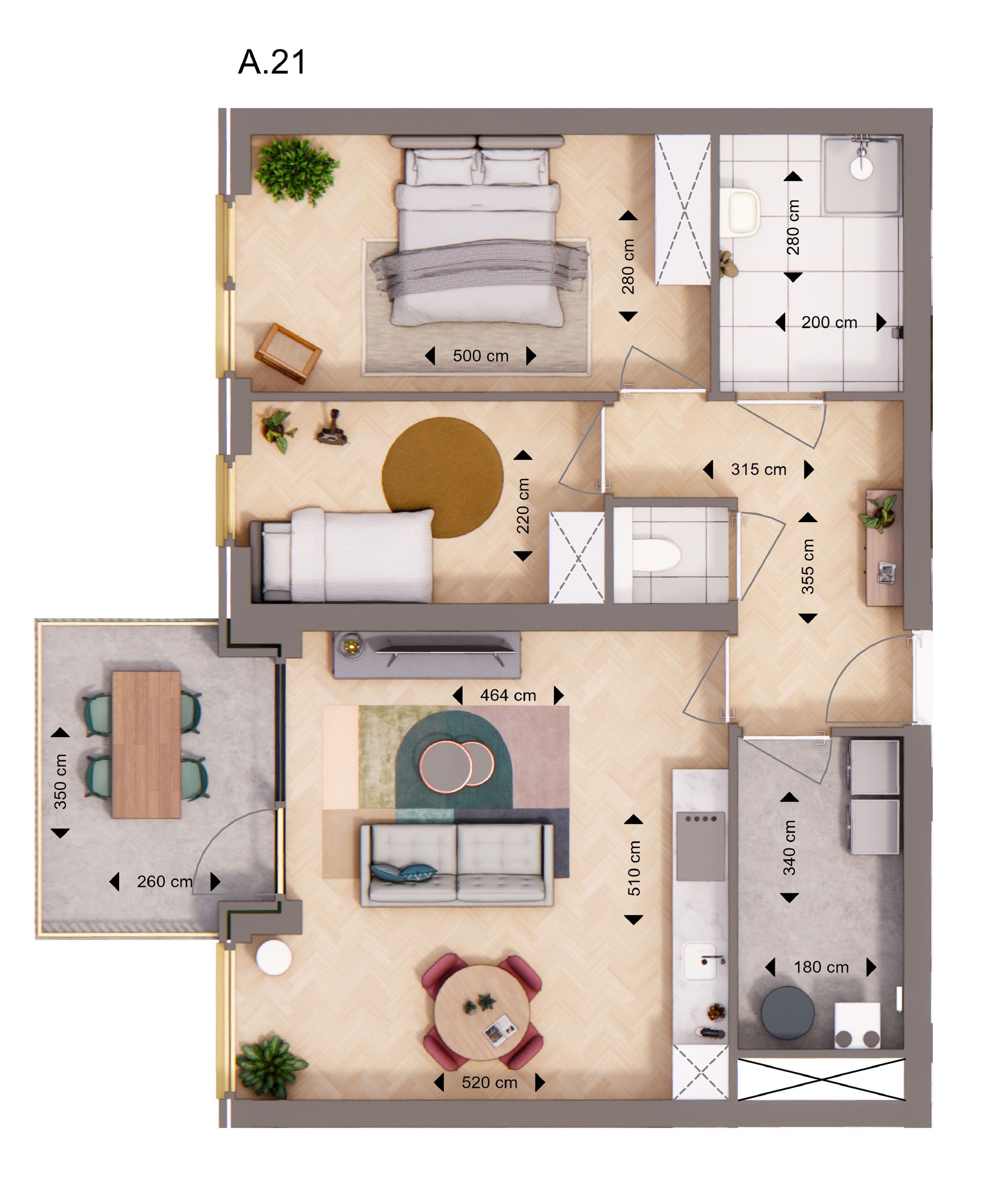 Foto 12 van Appartement (Bouwnr. 21)
