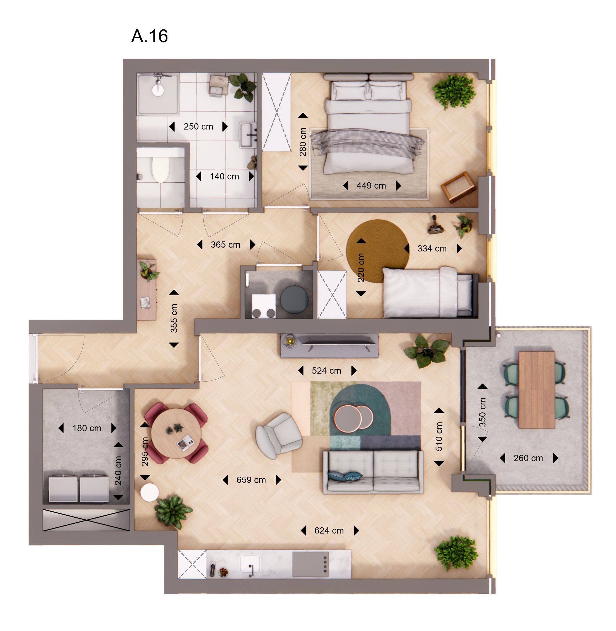 Foto 12 van Appartement (Bouwnr. 16)