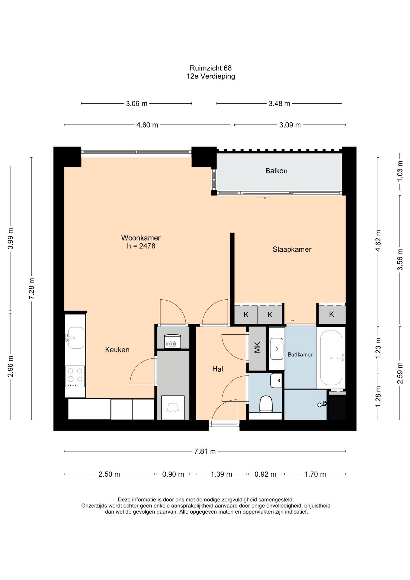 Light and Move-in Ready Apartment with Unobstructed View of Sloterplas — 44