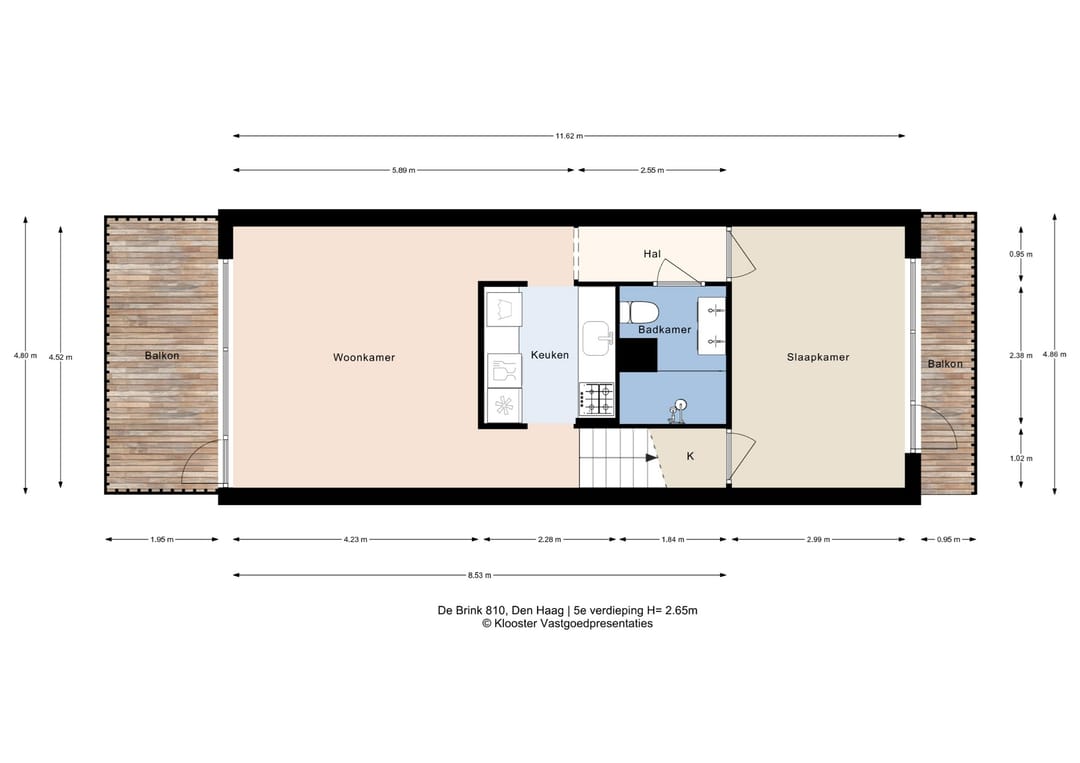 Light apartment with balcony and parking in The Hague — 45