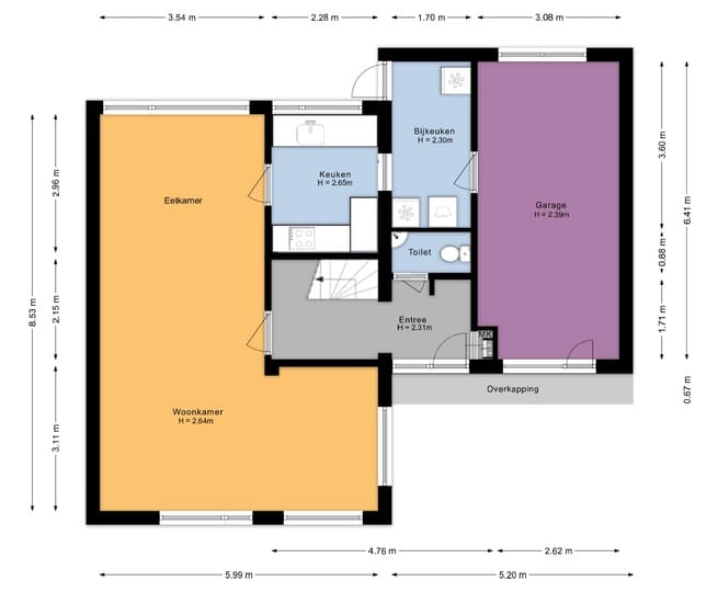 Spacious semi-detached house with water-side garden, garage and 4 bedrooms — 46
