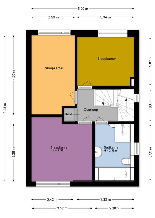 Spacious semi-detached house with water-side garden, garage and 4 bedrooms — 48