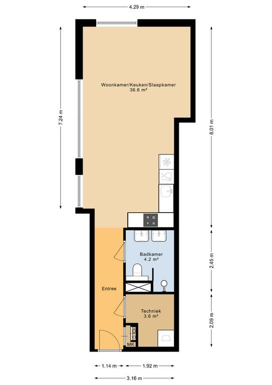 Foto 3 van Haven 1-B001