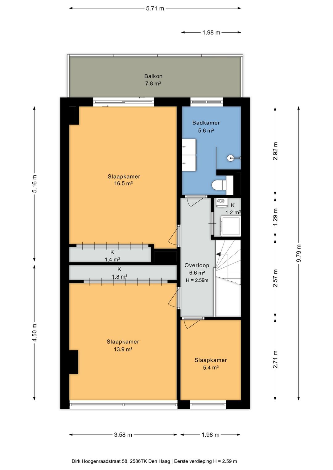 Foto 43 van Dirk Hoogenraadstraat 58