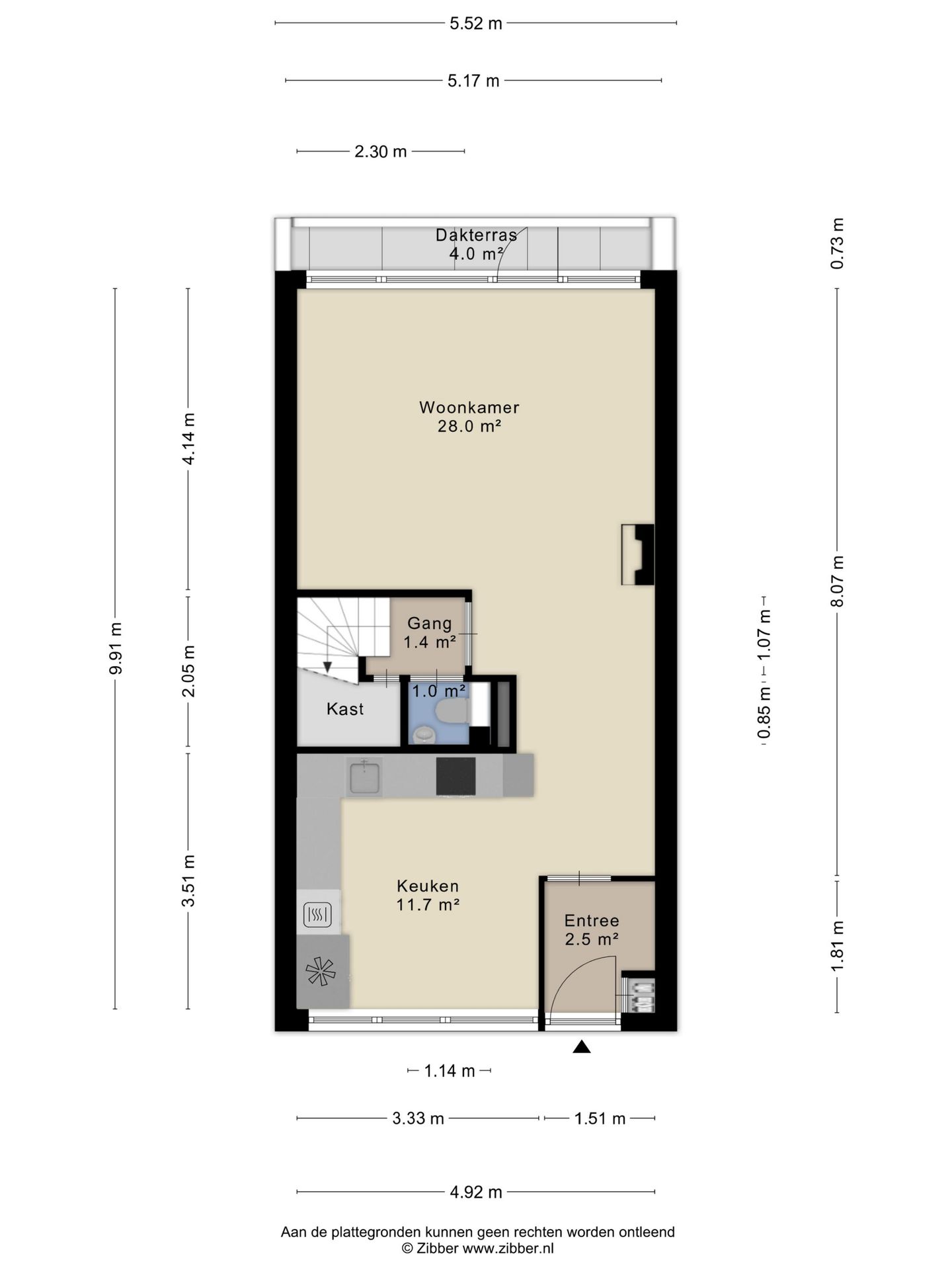 Spacious modern 4-room maisonette with 2 south-facing roof terraces — 36