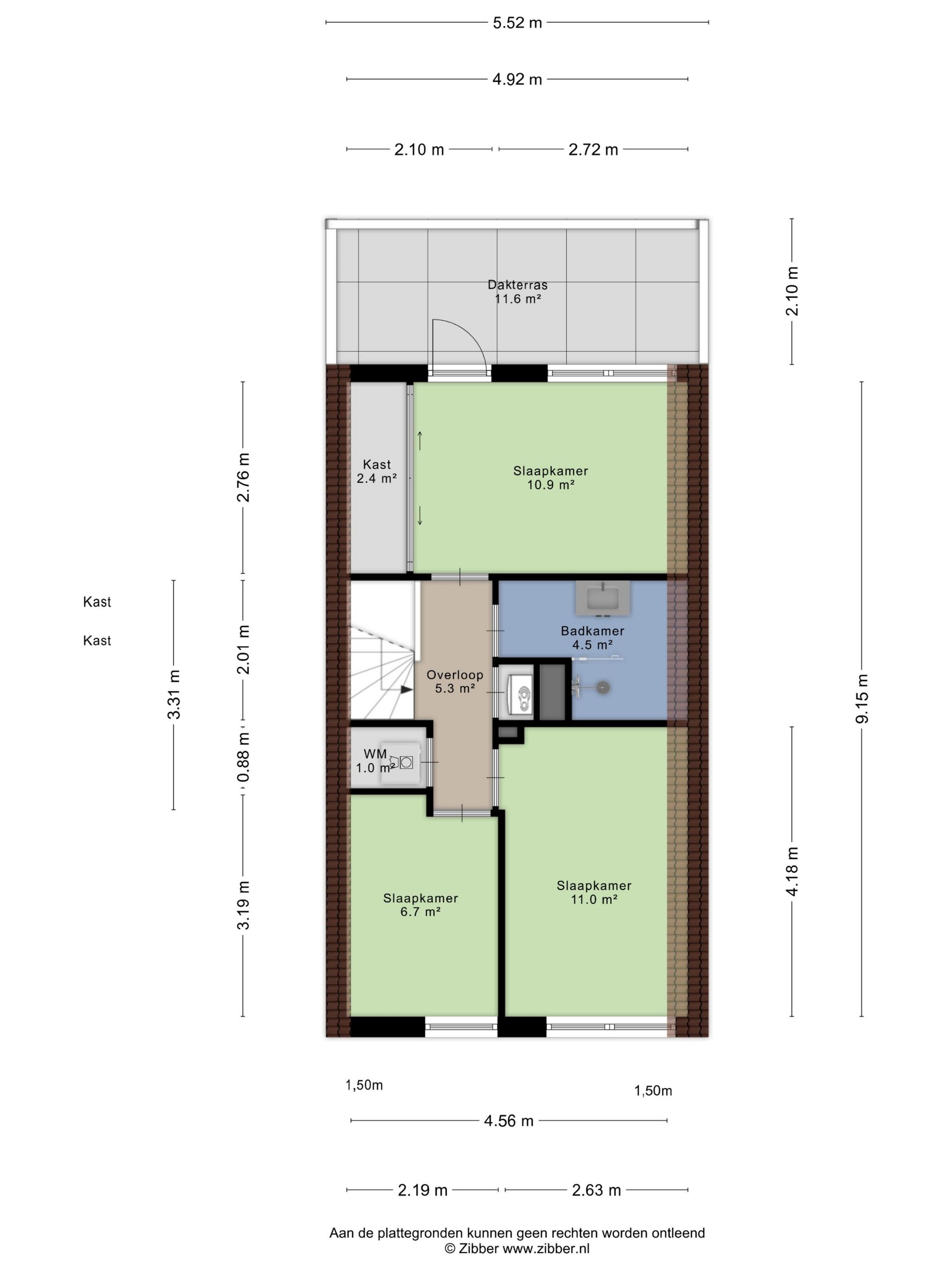 Spacious modern 4-room maisonette with 2 south-facing roof terraces — 37