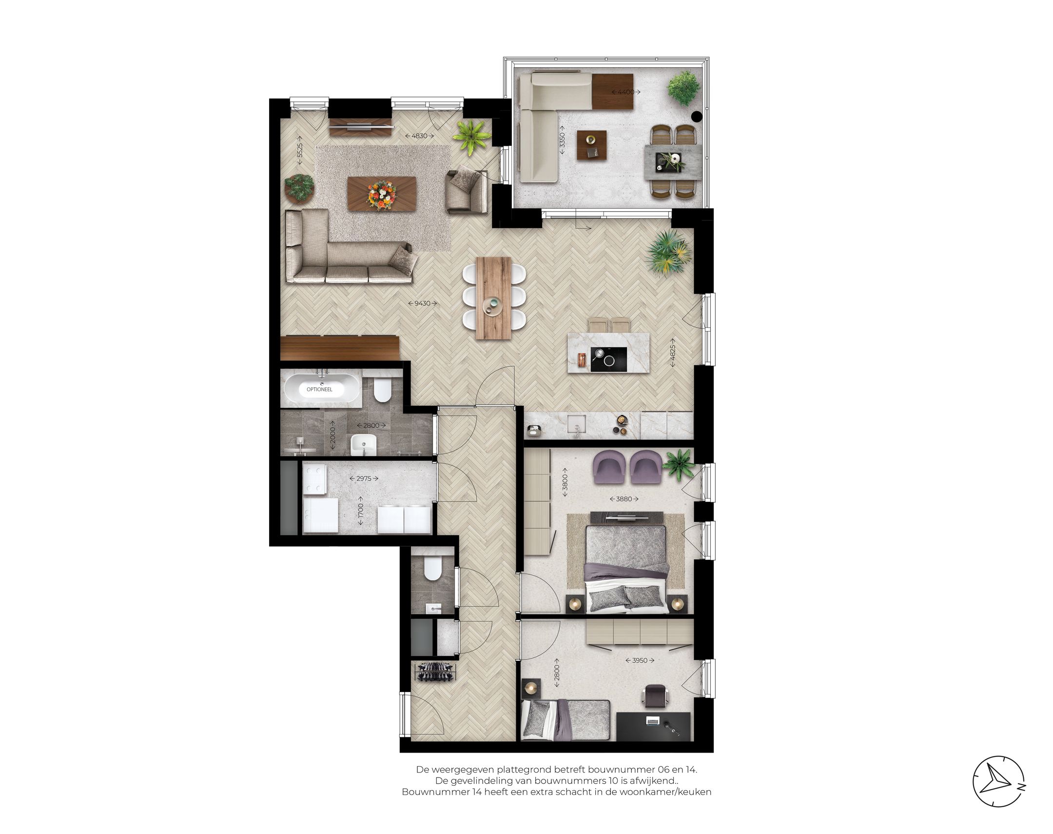 Appartementen (Bouwnr. 14)  false