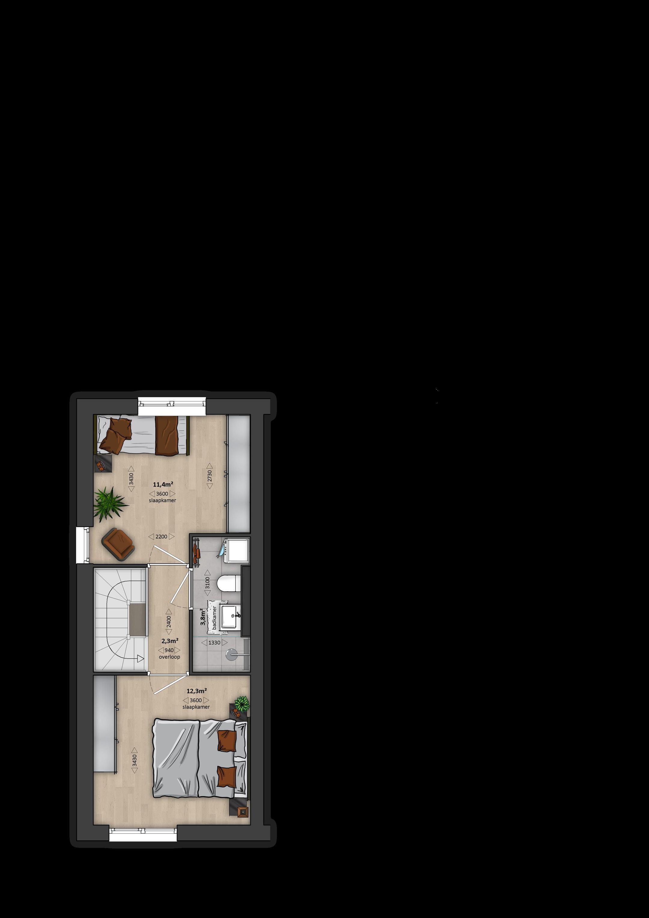 Foto 3 van Hoekwoning (type 1Ds) (Bouwnr. 322)