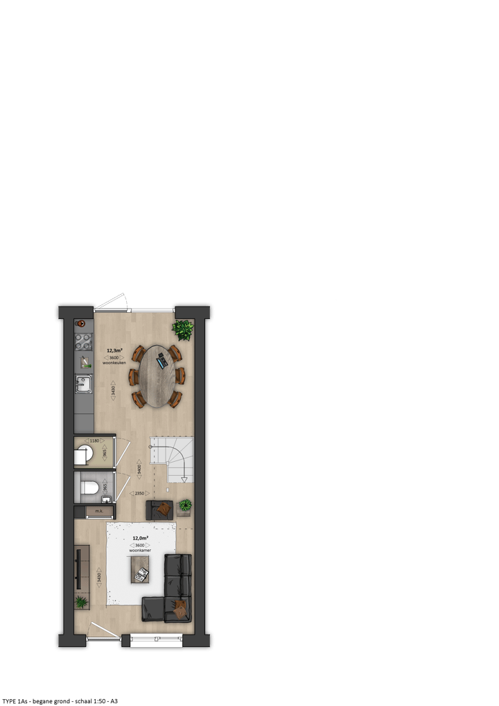 Foto 2 van Tussenwoning (type 1Bs) (Bouwnr. 324)