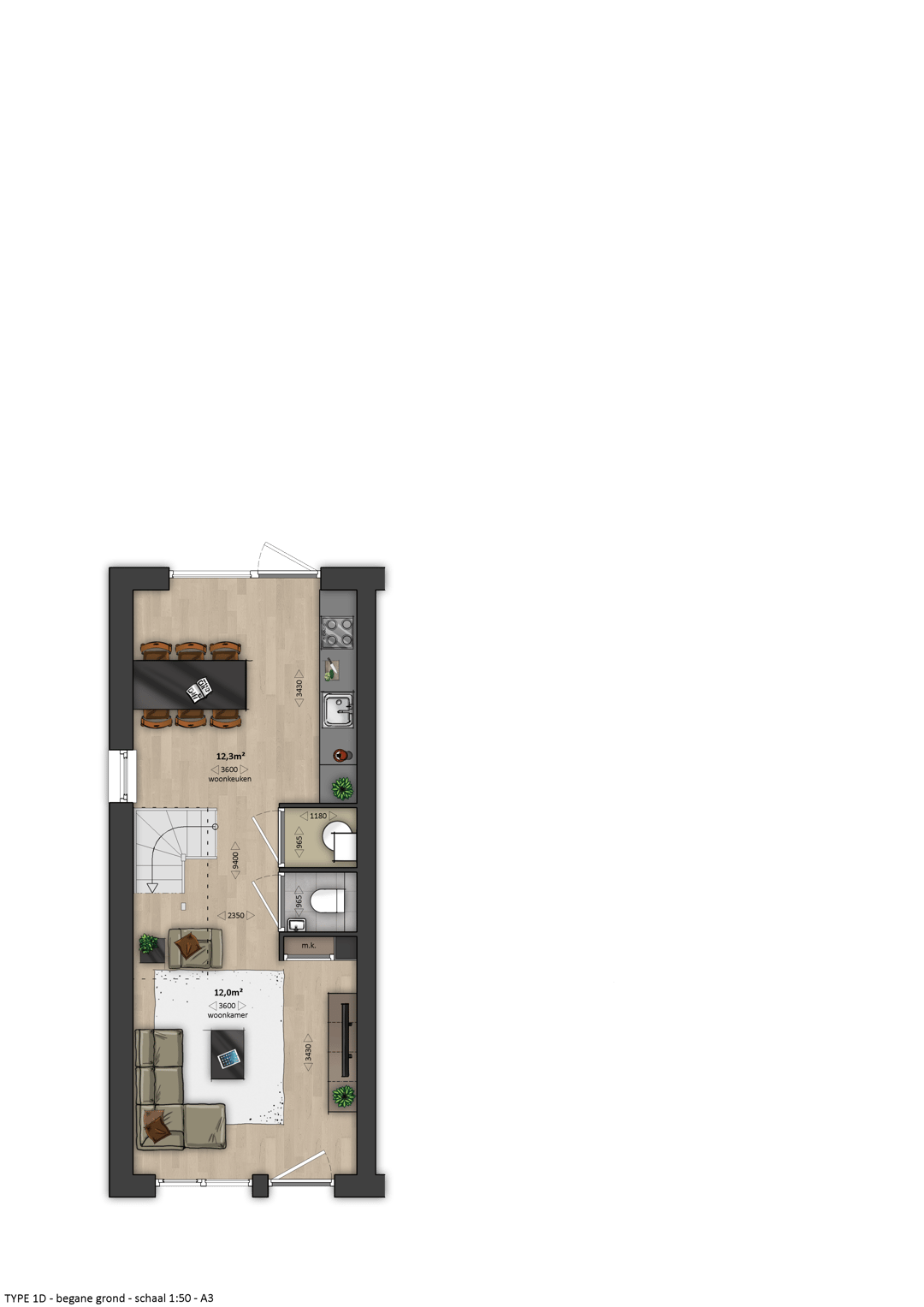 Foto 2 van Hoekwoning (type 1Ds) (Bouwnr. 322)