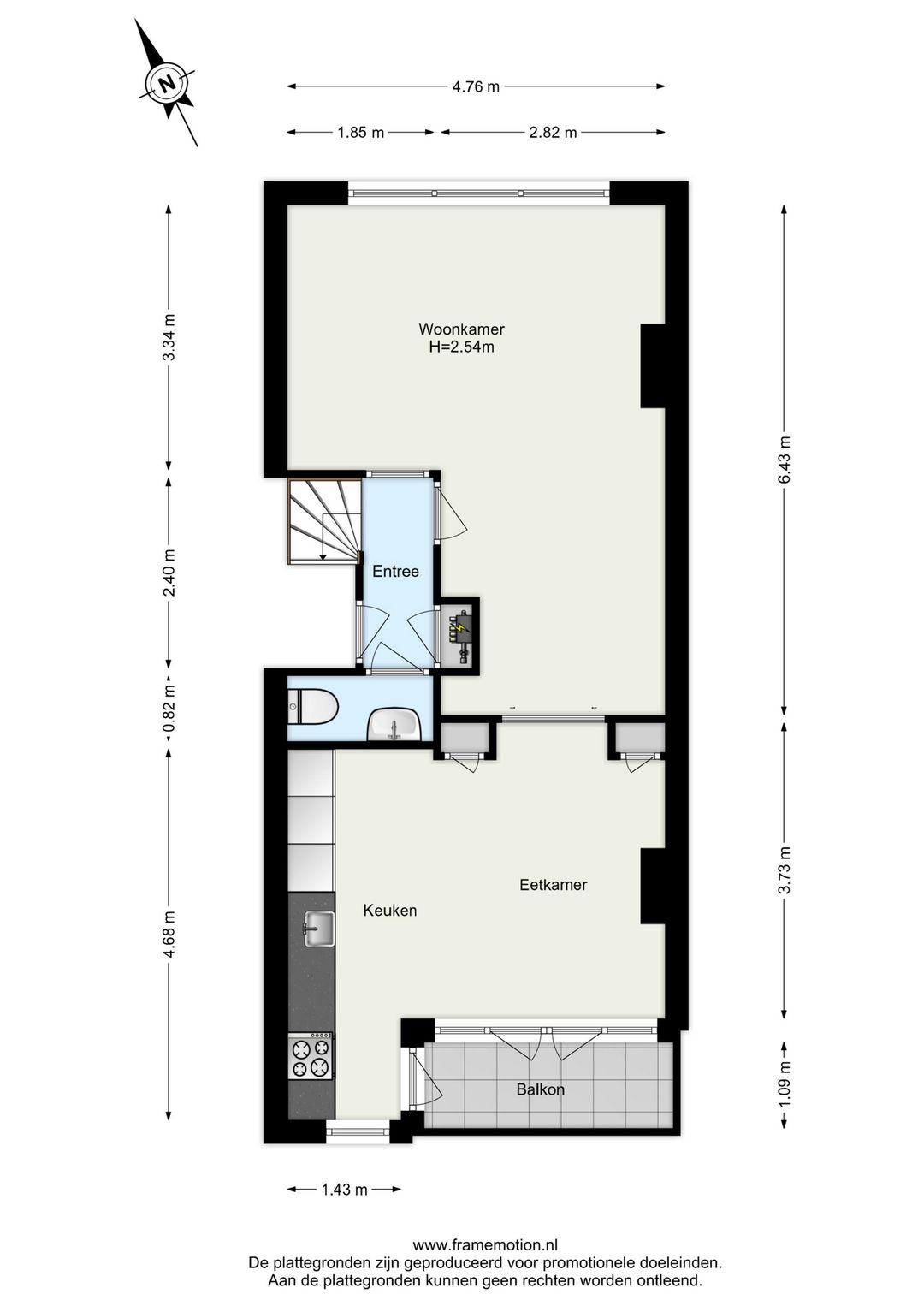 Photo 22 of Borgesiusstraat 69-A02