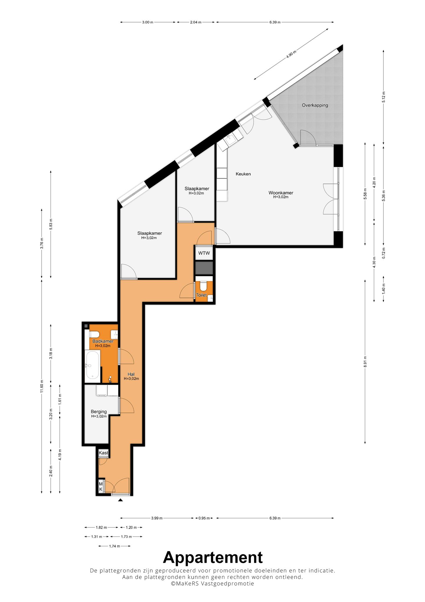 Luxury Ground Floor Apartment with City Garden in Statenkwartier — 24