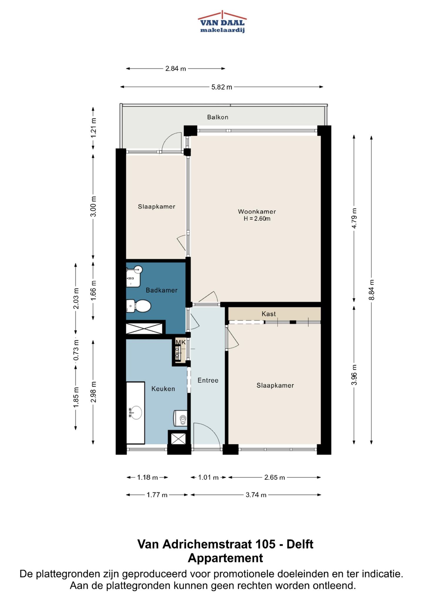 Apartment with panoramic city view in Delft — 29