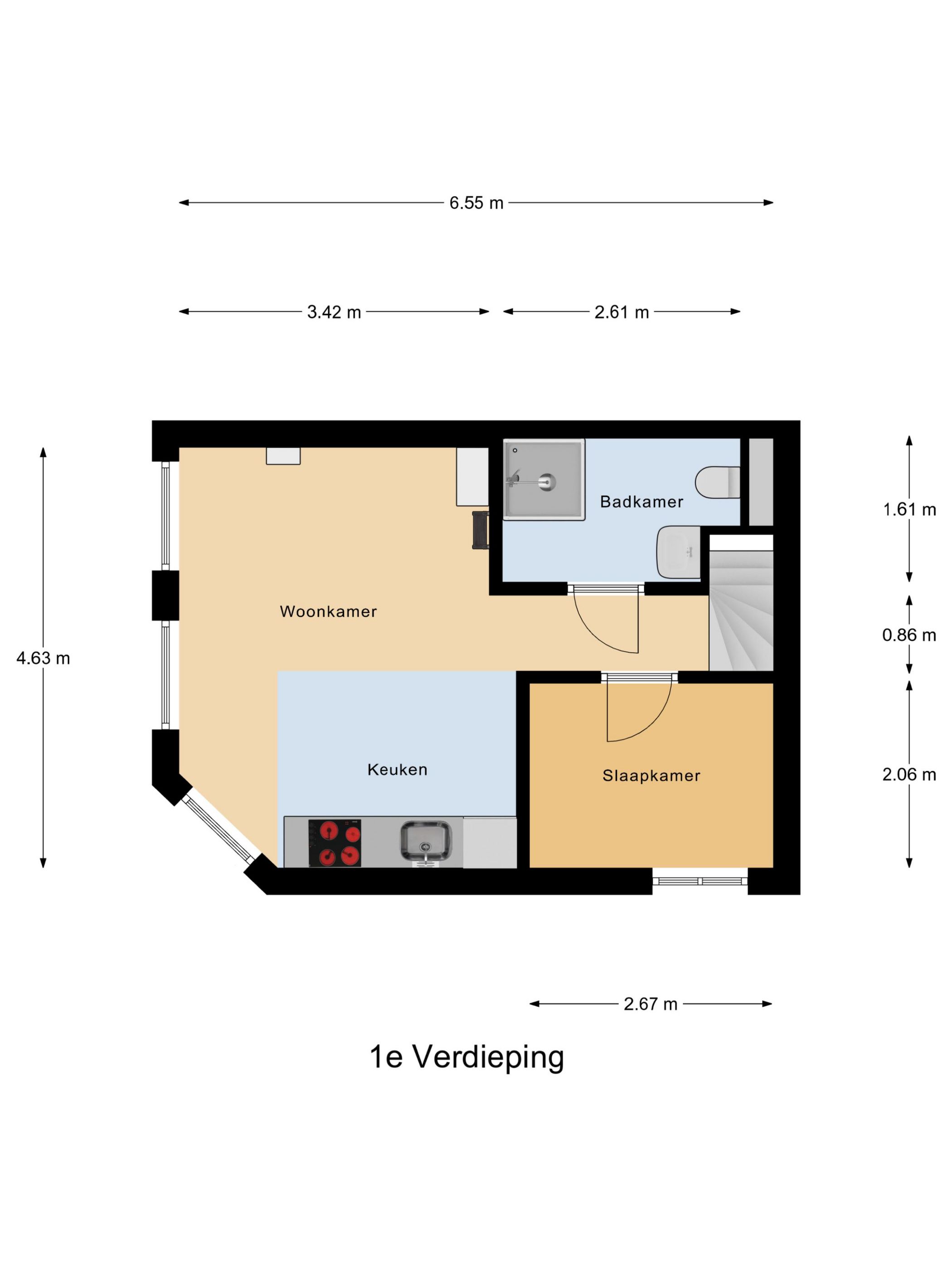 Stylish Corner Apartment with Character in Historic Gouda Center — 26