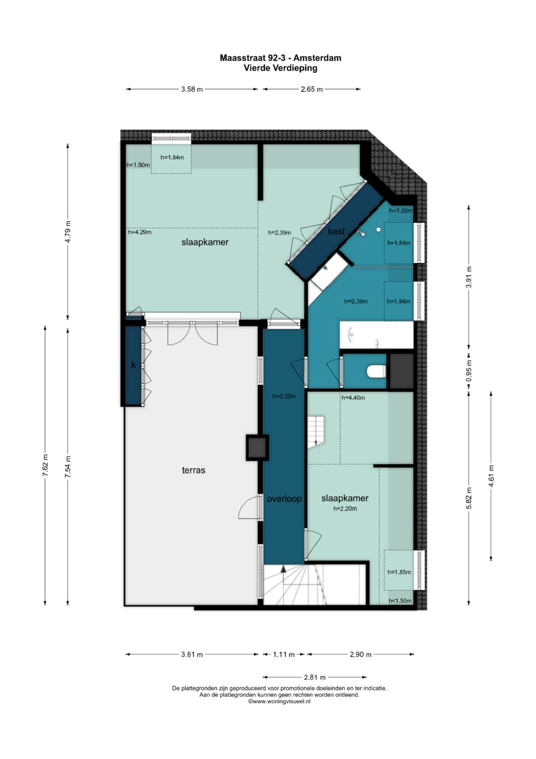 Spacious Corner Apartment with Sunny Terrace in Amsterdam's Rivierenbuurt — 39