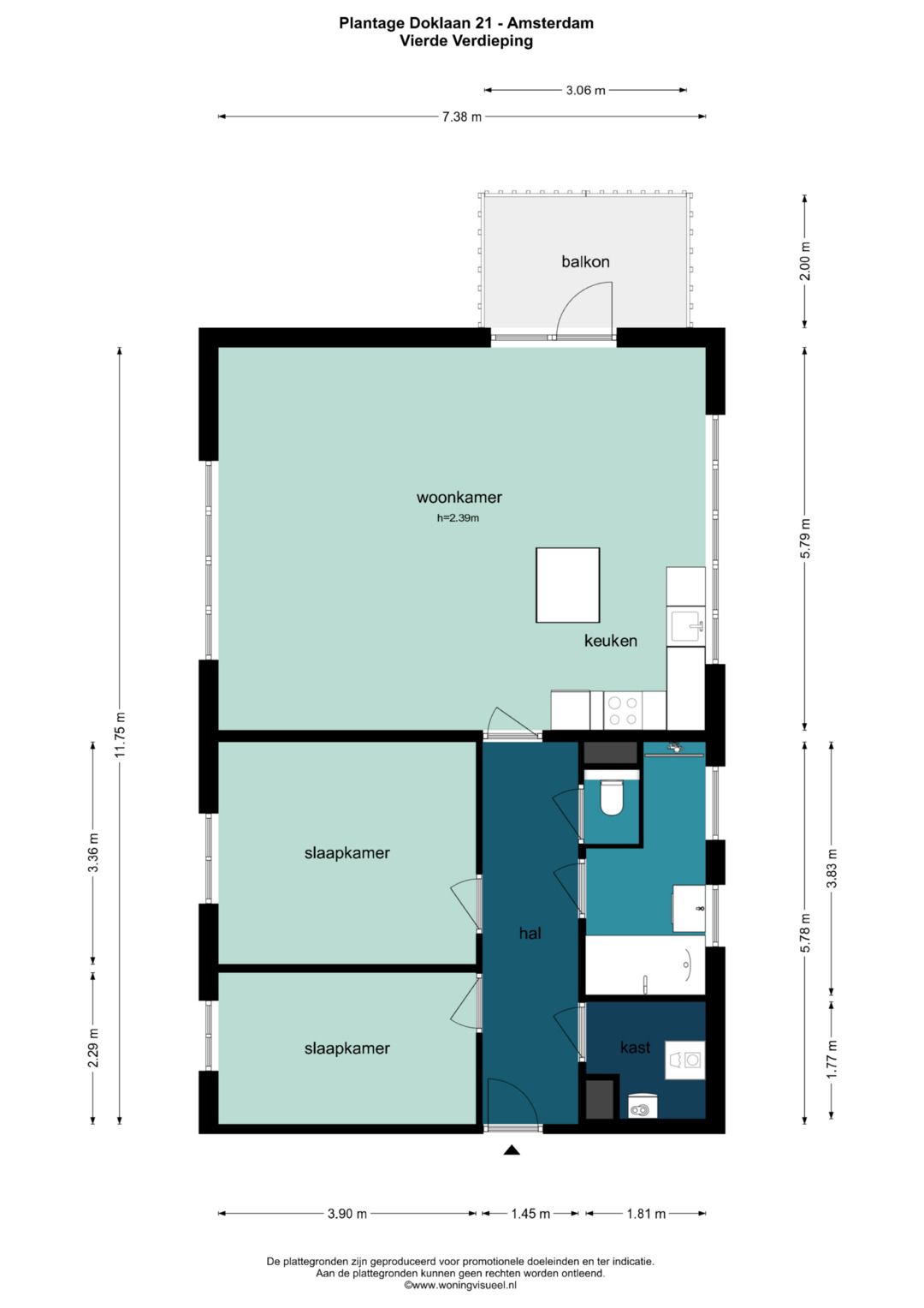 Penthouse apartment in the Plantage neighbourhood of Amsterdam — 21