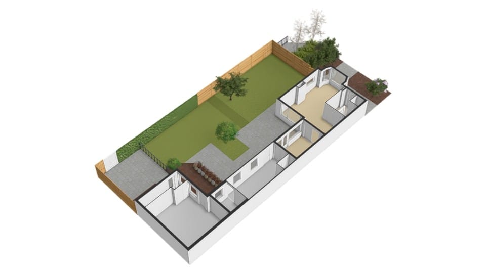 Corner house with spacious garden, two driveways and garage in Zegge — 60