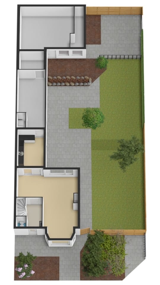 Corner house with spacious garden, two driveways and garage in Zegge — 52