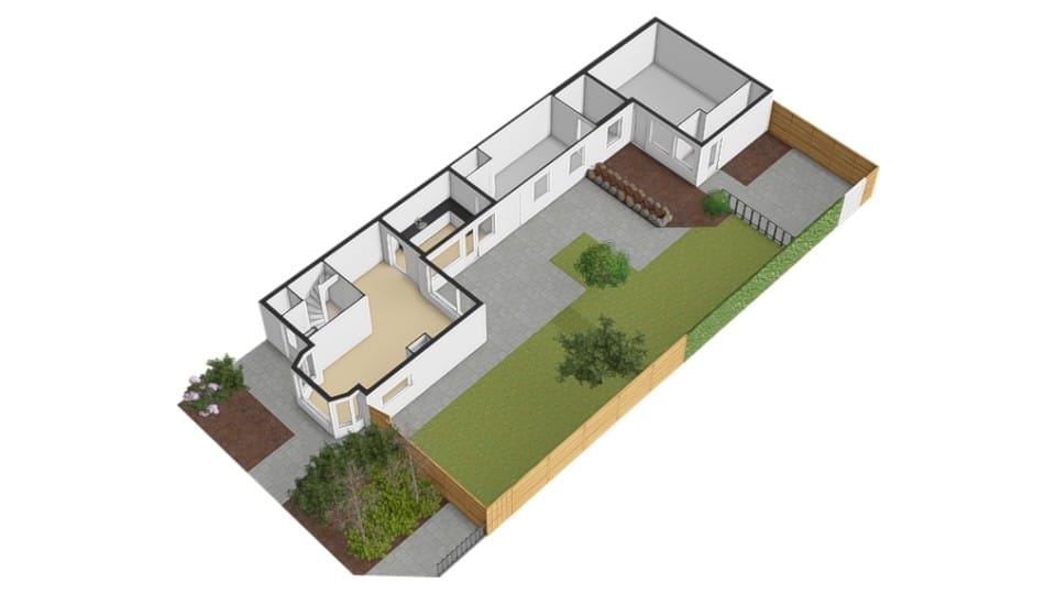 Corner house with spacious garden, two driveways and garage in Zegge — 54