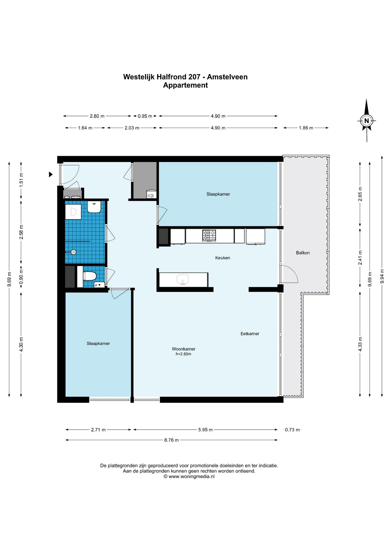 Renovated three-room apartment on 13th floor with panoramic views — 26