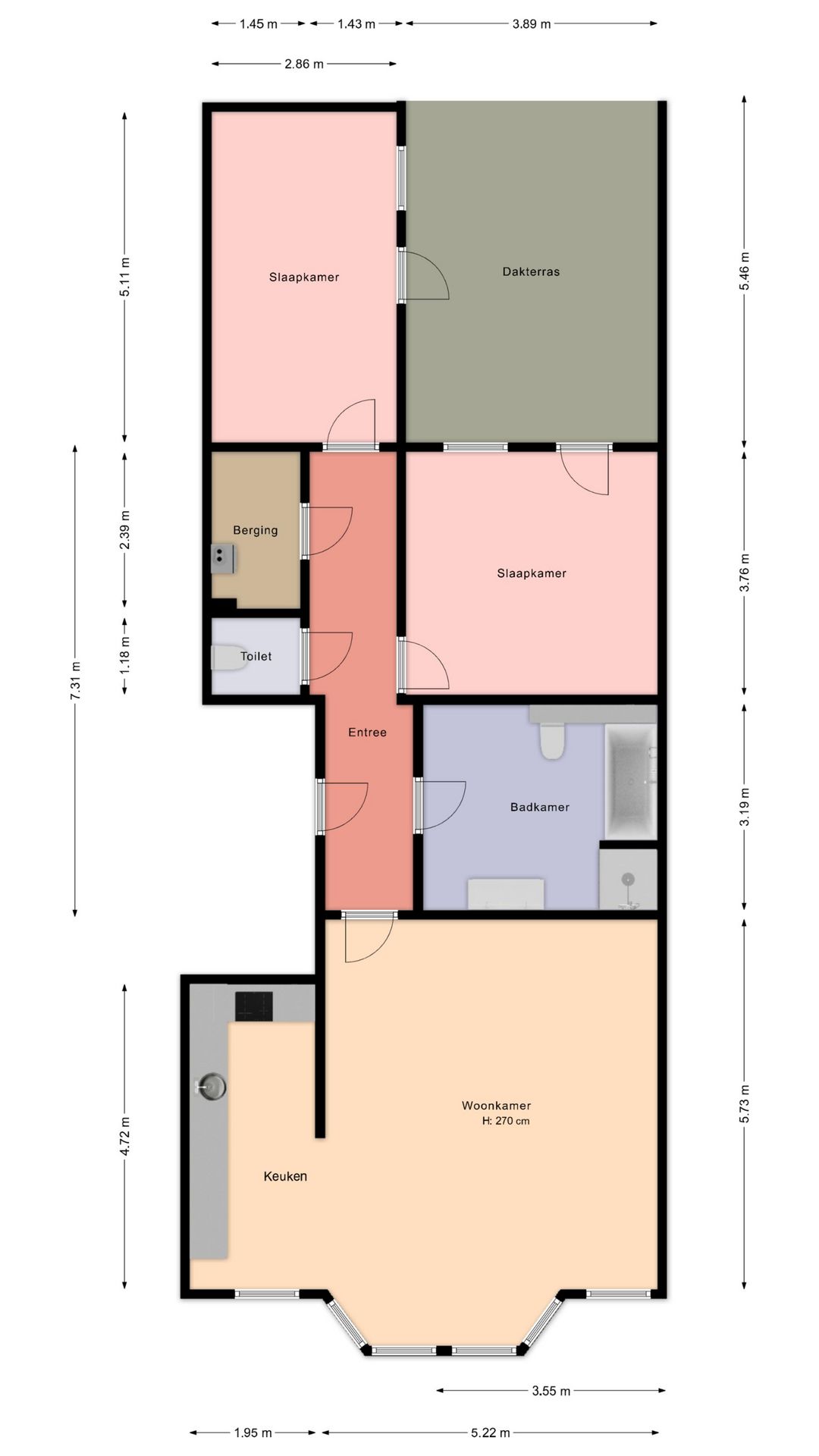 Spacious Characteristic Upper Floor Apartment with Rooftop Terrace in Central Heerlen — 21