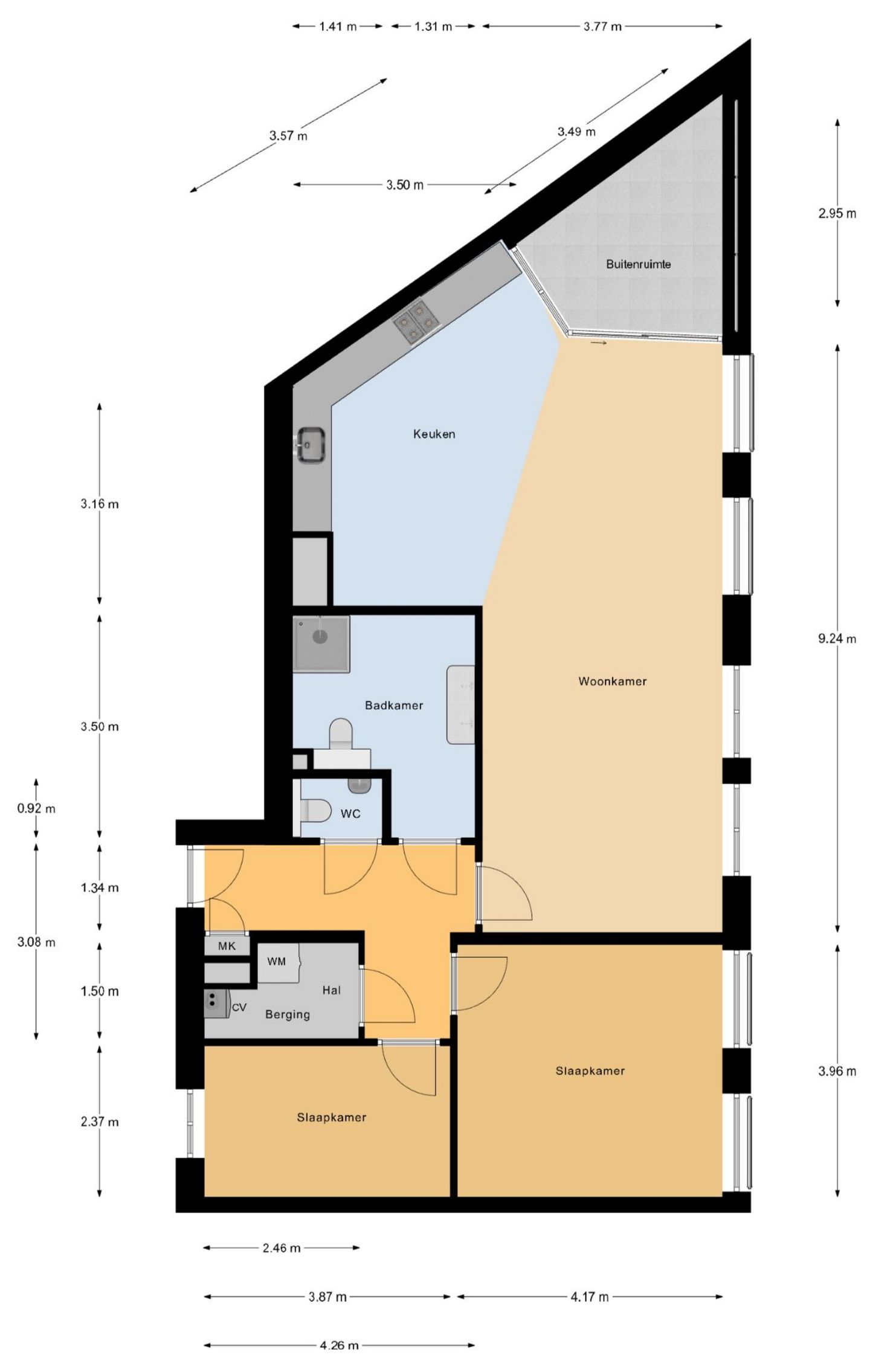 Modern ground-floor apartment with private parking in Hedel center — 30