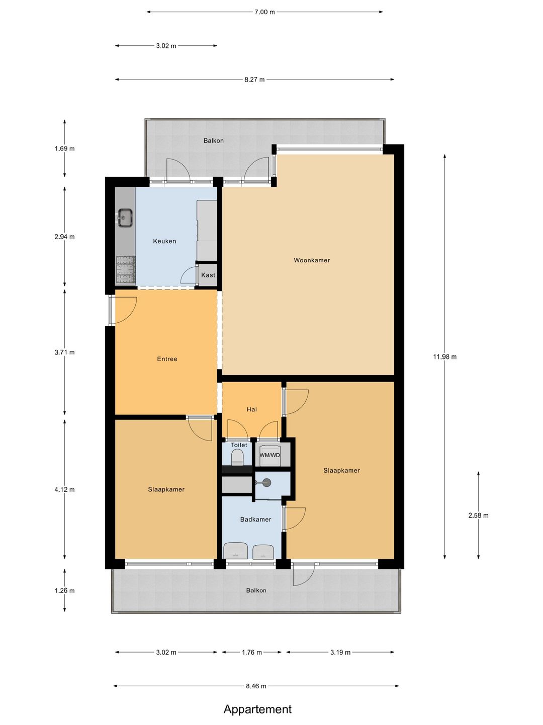 Spacious 12th floor apartment with panoramic views over Zuiderplas and Den Bosch — 59