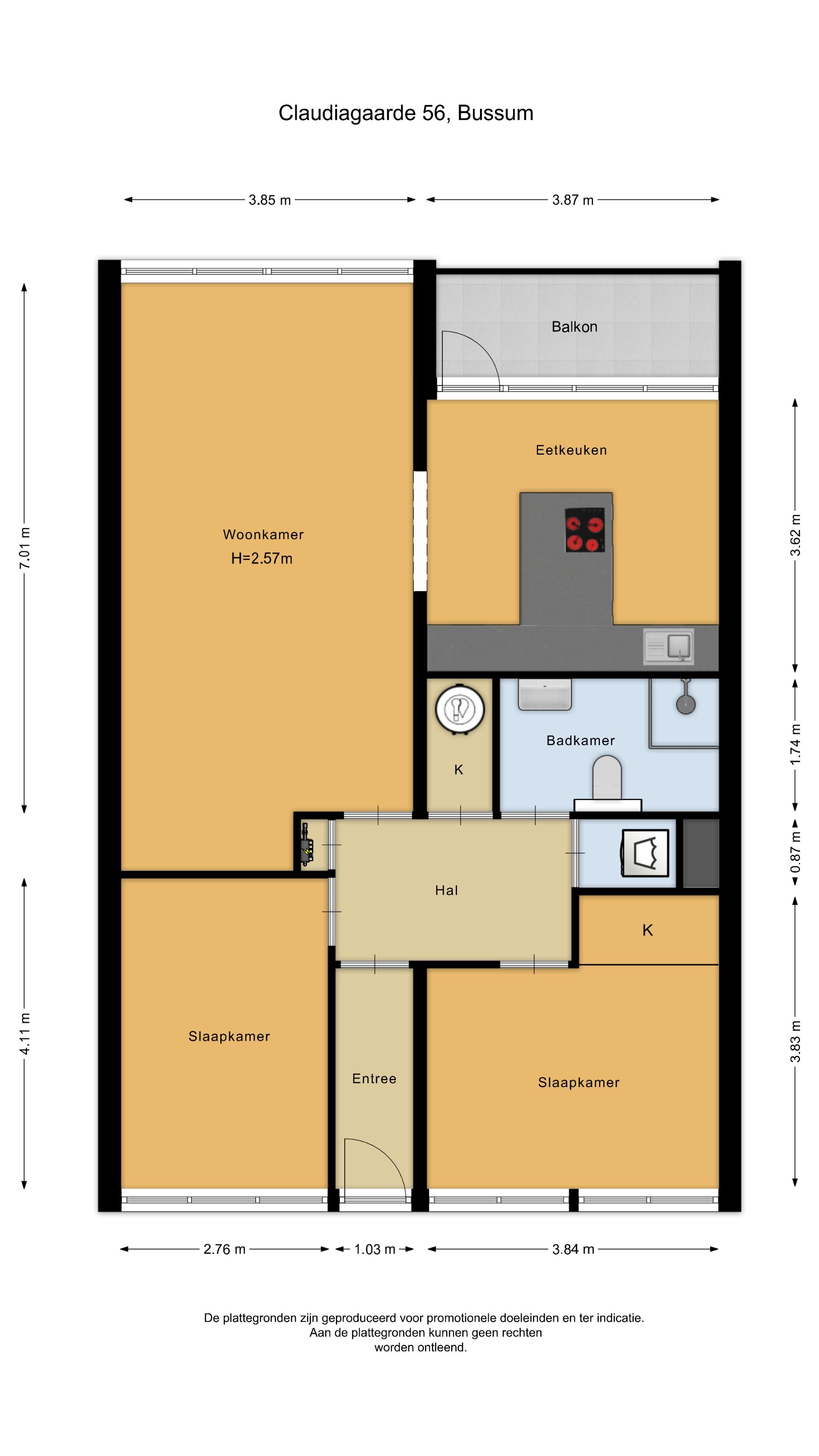 Spacious 3-room apartment near Bussummerheide — 16