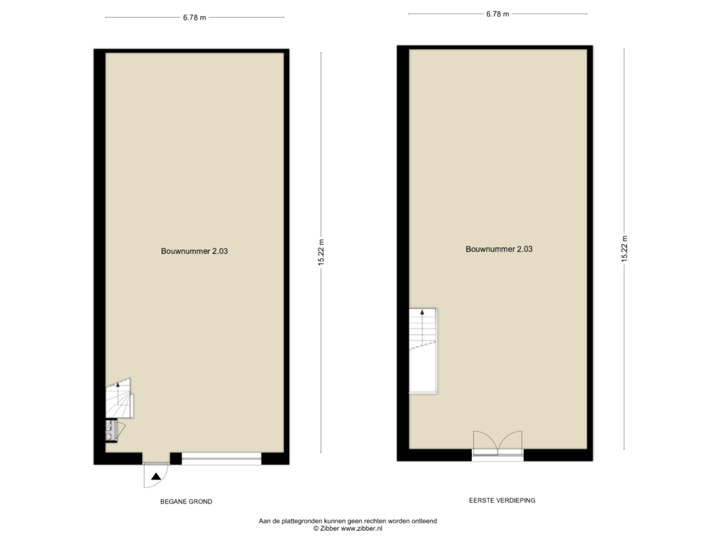 Begane Grond 2.03 Eerste Verdieping 2.03