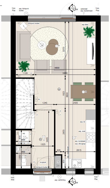 Foto 4 van Starters tussenwoning Blok 3 (Bouwnr. 14)