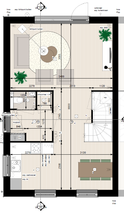 Foto 4 van Twee-onder-één-kapwoningen (Bouwnr. 2)